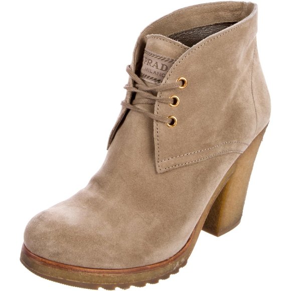 Prada Shoes - Sold/Prada AUTHENTIC Suede Lace-up Luxe Ankle Booties